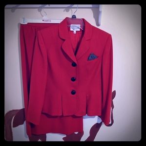 Elegant Classic Red Suit